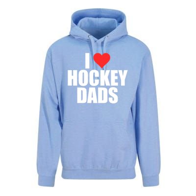 I Love Hockey Dads Humorous Hockey Lover Wife Friend Meaningful Gift Unisex Surf Hoodie