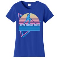 I Love Hockey Moms Retro Funny Gift Women's T-Shirt