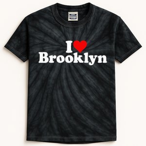 I Love Heart Brooklyn Kids Tie-Dye T-Shirt