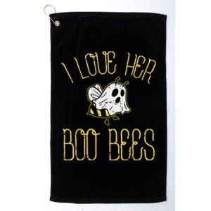 I Love Her Boo Bees Couples Halloween Costume His Platinum Collection Golf Towel