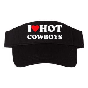 I Love Hot Cowboys Valucap Bio-Washed Visor