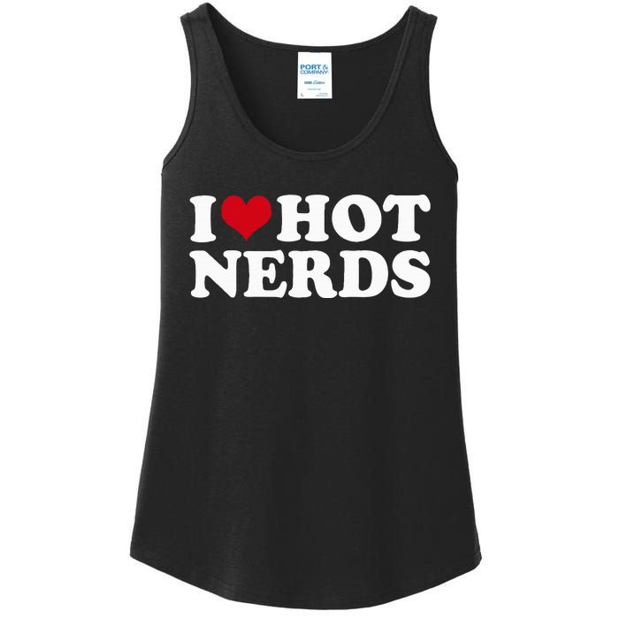 I Love Hot Nerds Nerd Ladies Essential Tank