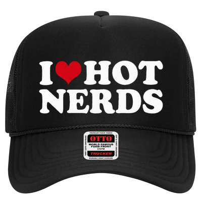 I Love Hot Nerds Nerd Trucker Hat
