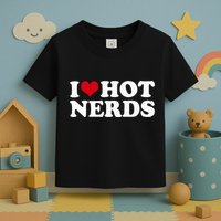 I Love Hot Nerds Nerd Toddler T-Shirt