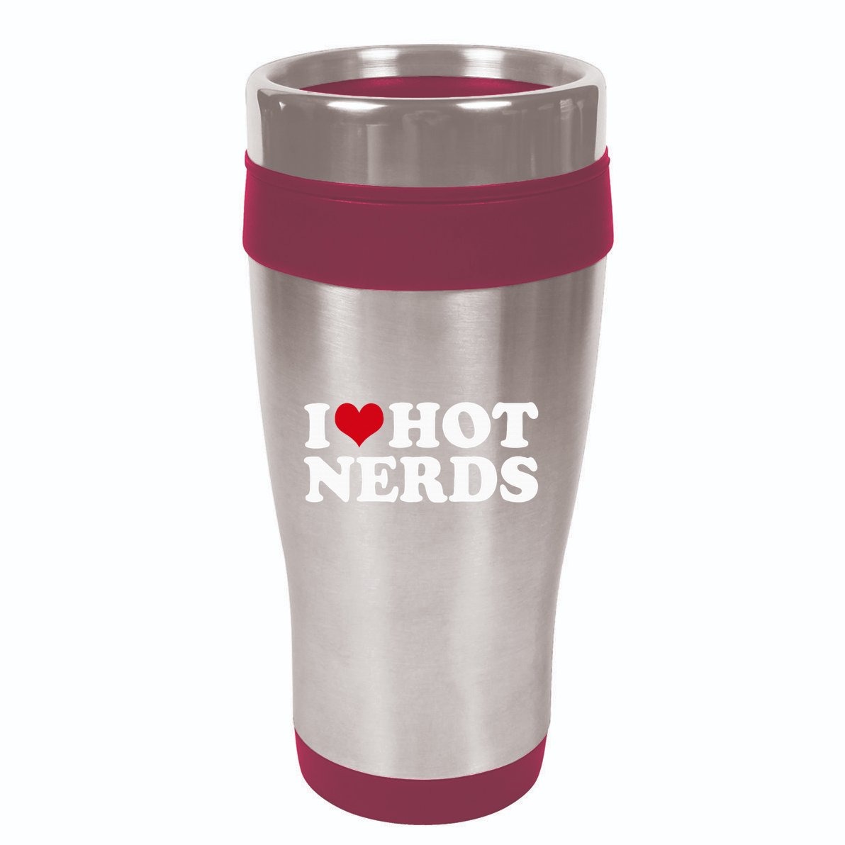 I Love Hot Nerds Nerd 16oz Travel Tumbler