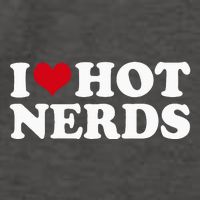 I Love Hot Nerds Nerd Vector Backpack