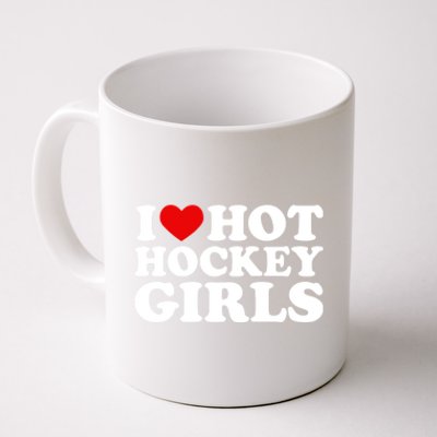 I Love Hot Hockey Gift I Heart Hot Hockey Gift Coffee Mug