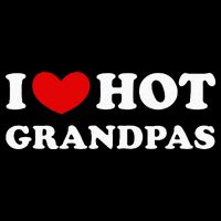 I Love Hot Grandpas I Heart Hot Grandpas Doggie Tank