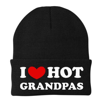 I Love Hot Grandpas I Heart Hot Grandpas Beanie