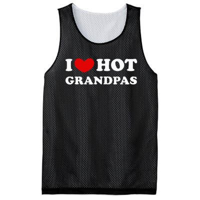 I Love Hot Grandpas I Heart Hot Grandpas Mesh Reversible Basketball Jersey Tank