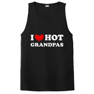 I Love Hot Grandpas I Heart Hot Grandpas PosiCharge Competitor Tank