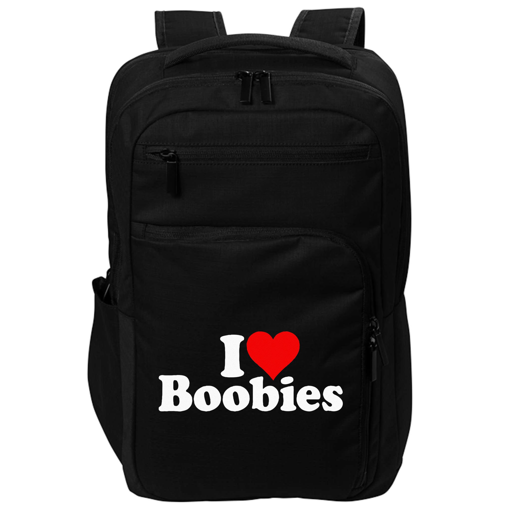 I LOVE HEART BOOBIES Impact Tech Backpack