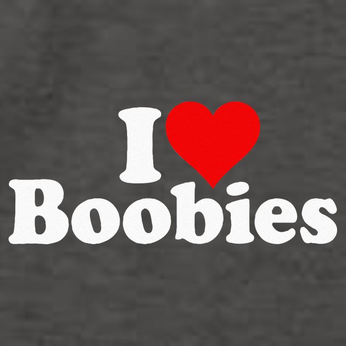 I LOVE HEART BOOBIES Vector Backpack