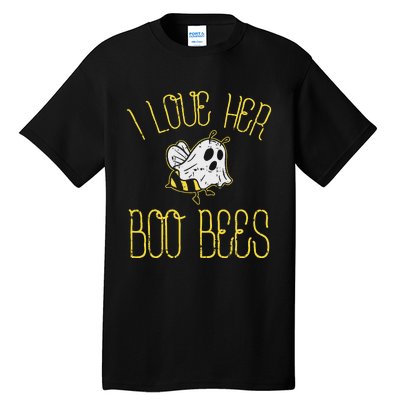 I Love Her Boo Bees Couples Halloween Tall T-Shirt