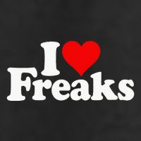 I Love Heart Freaks Adult Drive Performance Visor