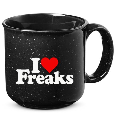 I Love Heart Freaks 15oz Campfire Ceramic Mug
