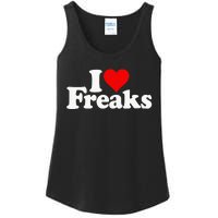 I Love Heart Freaks Ladies Essential Tank