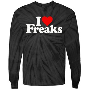 I Love Heart Freaks Tie-Dye Long Sleeve Shirt