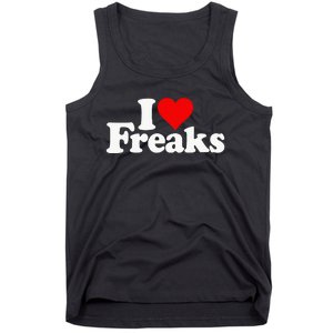 I Love Heart Freaks Tank Top