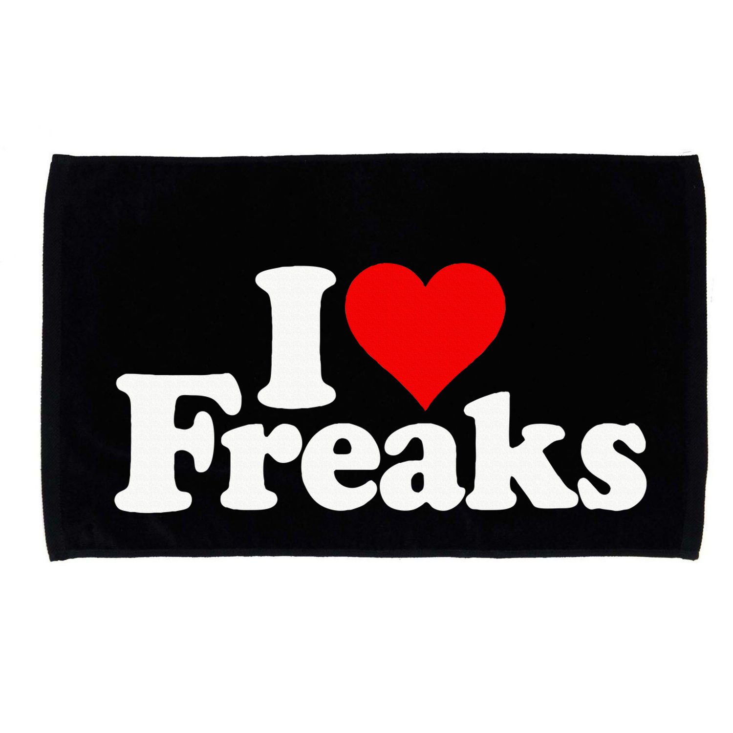 I Love Heart Freaks Microfiber Hand Towel