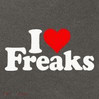 I Love Heart Freaks Cotton Canvas Backpack