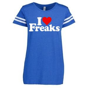 I Love Heart Freaks Enza Ladies Jersey Football T-Shirt