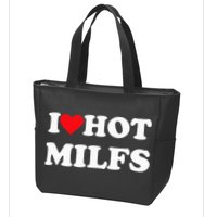 I Love Hot Milfs Zip Tote Bag