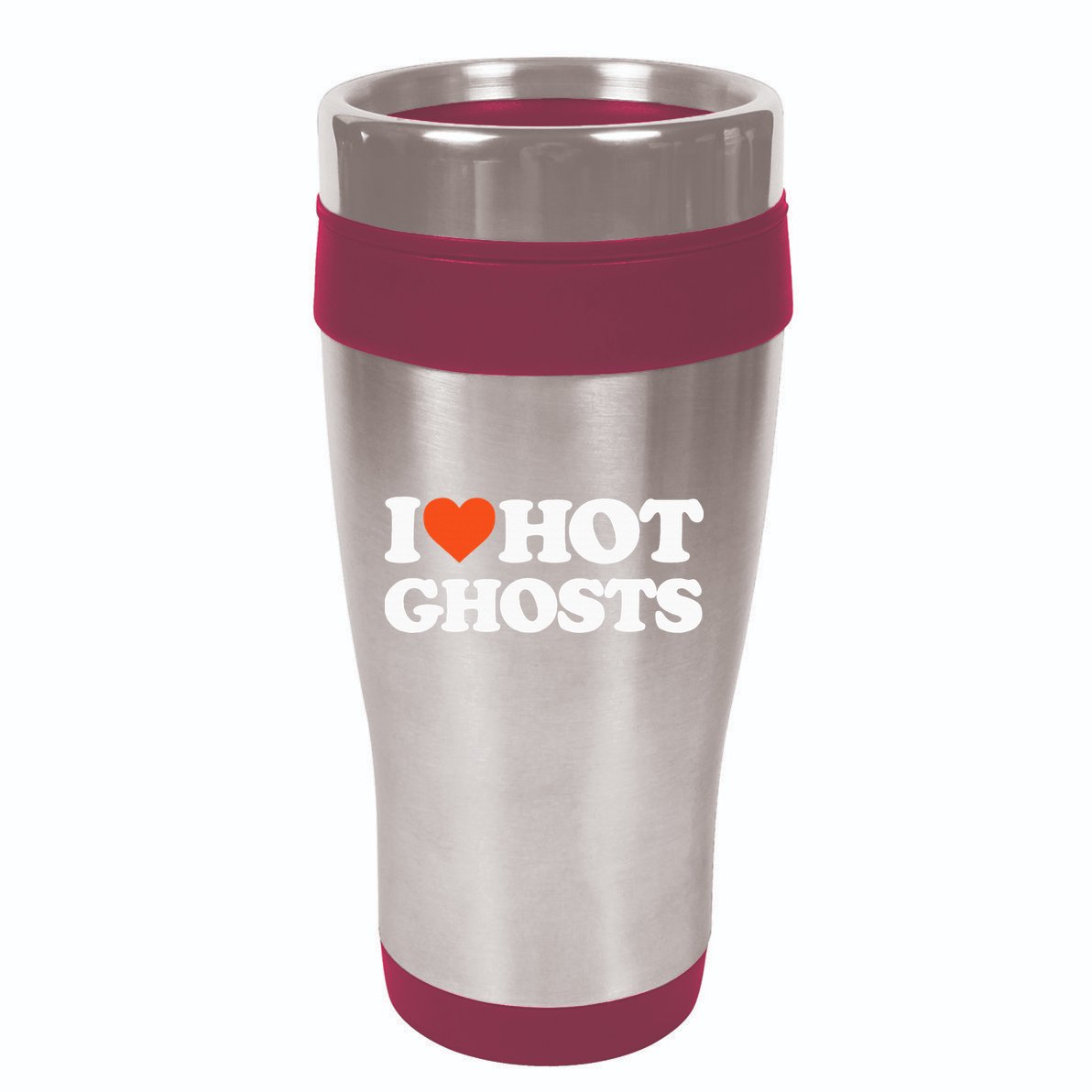 I Love Hot Ghosts I Heart Hot Ghosts Sexy Ghost 16oz Travel Tumbler