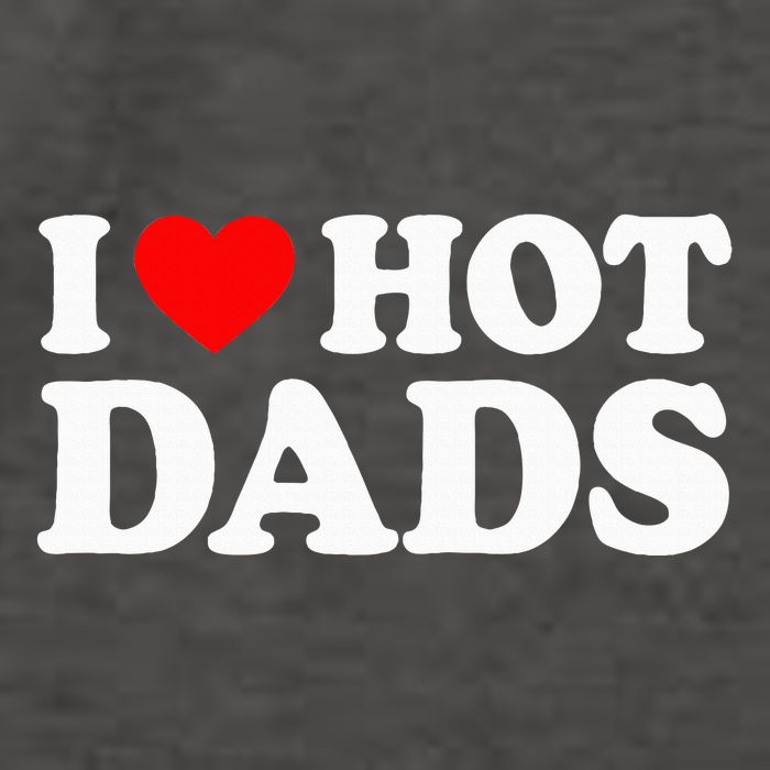 I Love Hot Dads Vector Backpack