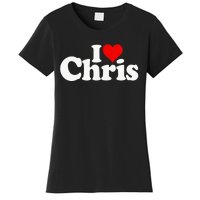 I Love Heart Chris Christopher Christine Christy Christian Women's T-Shirt