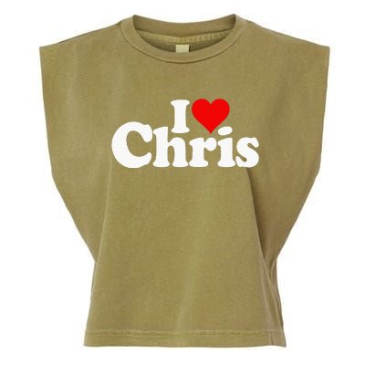 I Love Heart Chris Christopher Christine Christy Christian Garment-Dyed Women's Muscle Tee