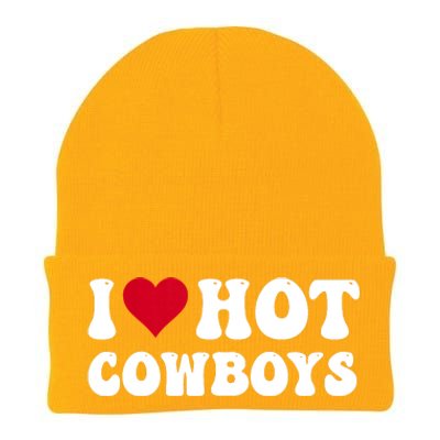 I Love Hot Cowboys I Heart Cowboys Funny Country Western Knit Cap Winter Beanie