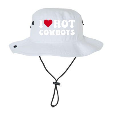 I Love Hot Cowboys I Heart Cowboys Funny Country Western Legacy Cool Fit Booney Bucket Hat