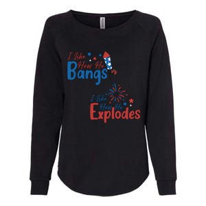 I Like How She Explodes I Like How He Bangs Womens California Wash Sweatshirt