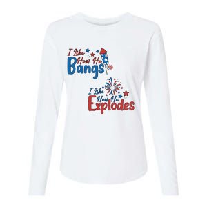 I Like How She Explodes I Like How He Bangs Womens Cotton Relaxed Long Sleeve T-Shirt