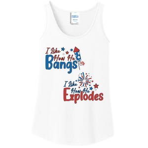 I Like How She Explodes I Like How He Bangs Ladies Essential Tank