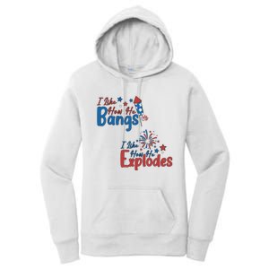 I Like How She Explodes I Like How He Bangs Women's Pullover Hoodie