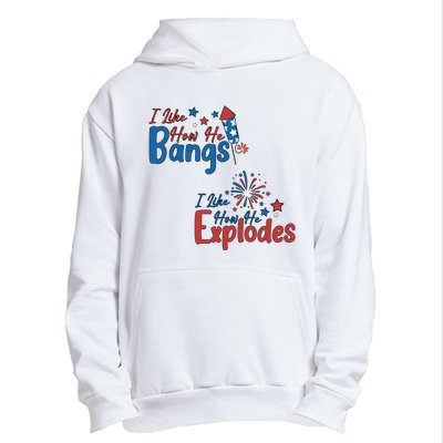 I Like How She Explodes I Like How He Bangs Urban Pullover Hoodie