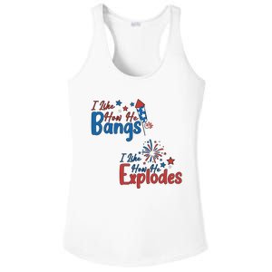 I Like How She Explodes I Like How He Bangs Ladies PosiCharge Competitor Racerback Tank