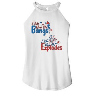 I Like How She Explodes I Like How He Bangs Women's Perfect Tri Rocker Tank