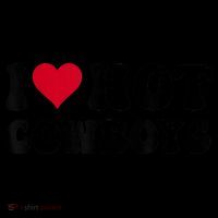 I Love Hot Cowboys I Heart Cowboys Funny Country Western T-Shirt