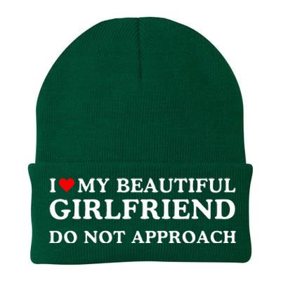 I Love Heart My Beautiful Girlfriend Do Not Approach Knit Cap Winter Beanie