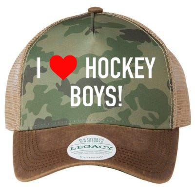 I Love Hockey Graphic Novelty Fun Vintage Style Gift Legacy Tie Dye Trucker Hat