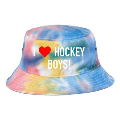 I Love Hockey Graphic Novelty Fun Vintage Style Gift Tie Dye Newport Bucket Hat