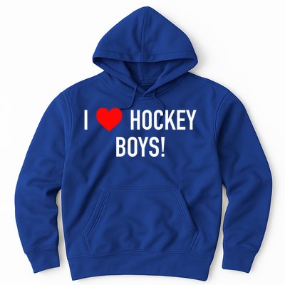 I Love Hockey Graphic Novelty Fun Vintage Style Gift Hoodie