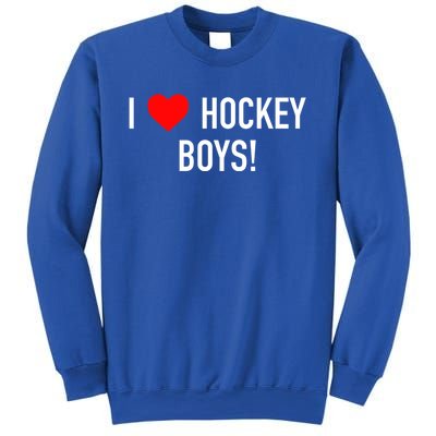 I Love Hockey Graphic Novelty Fun Vintage Style Gift Sweatshirt