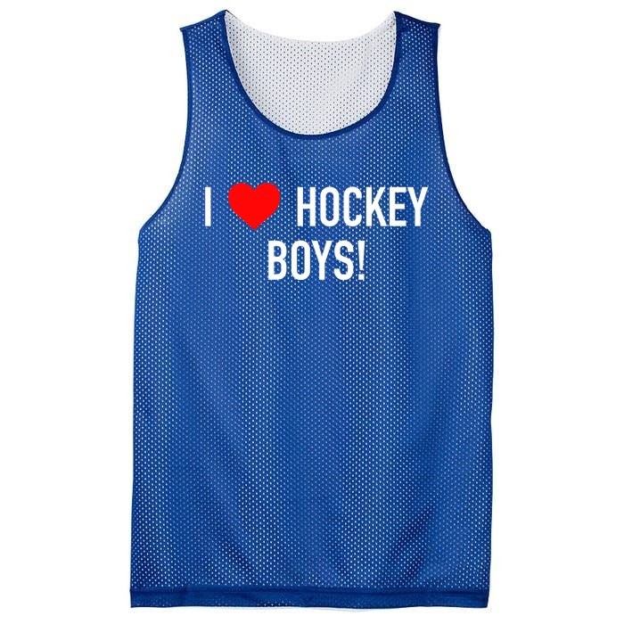 I Love Hockey Graphic Novelty Fun Vintage Style Gift Mesh Reversible Basketball Jersey Tank