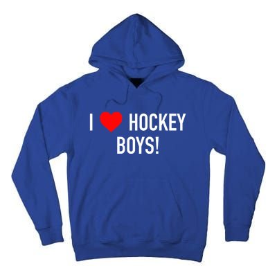 I Love Hockey Graphic Novelty Fun Vintage Style Gift Tall Hoodie