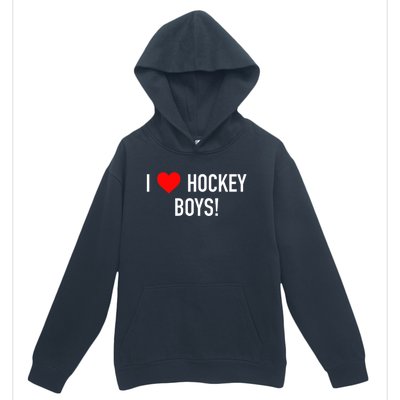 I Love Hockey Graphic Novelty Fun Vintage Style Gift Urban Pullover Hoodie