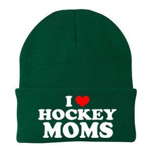 I Love Hockey Moms Funny Design Gift Knit Cap Winter Beanie